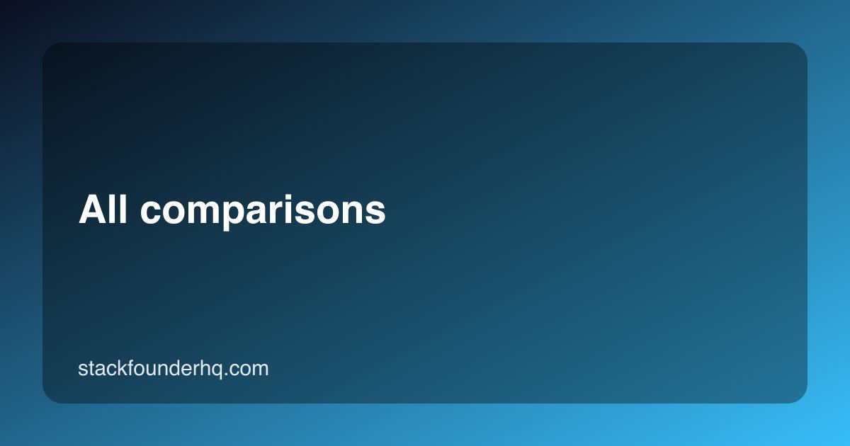All comparisons